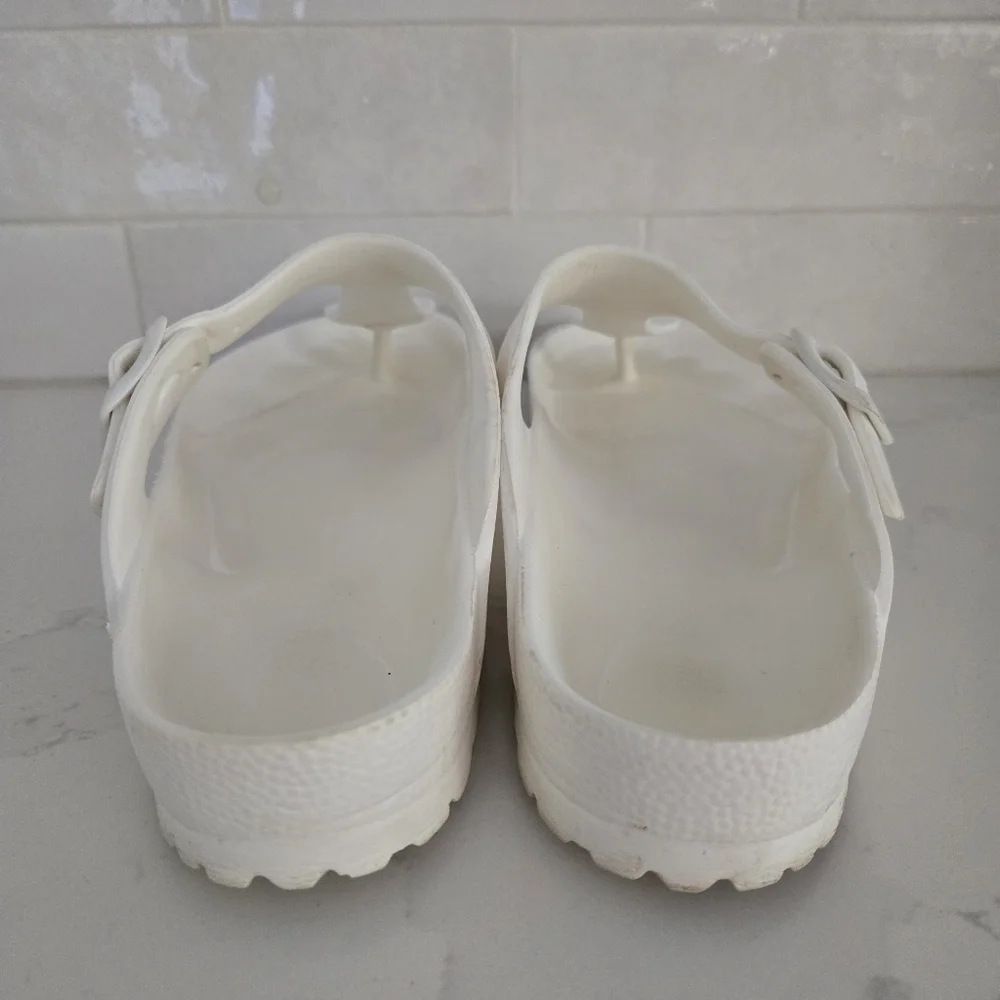 Birkenstock Essentials Gizeh Footbed Thong Slip-on Sandals Foam Light White 37